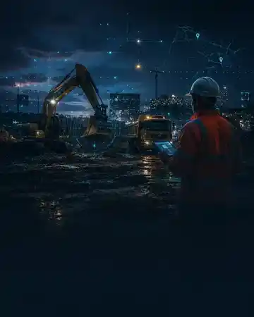 Construction plant, site teams and connected operational safety technology