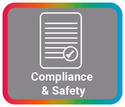 compliance and safety icon multi