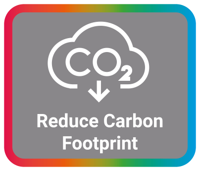 reduce carbon footprint icon multi2